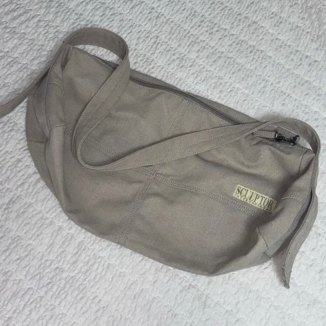 스컬프터 Vintage Canvas Duffel Bag Pale Gray 상품이미지1