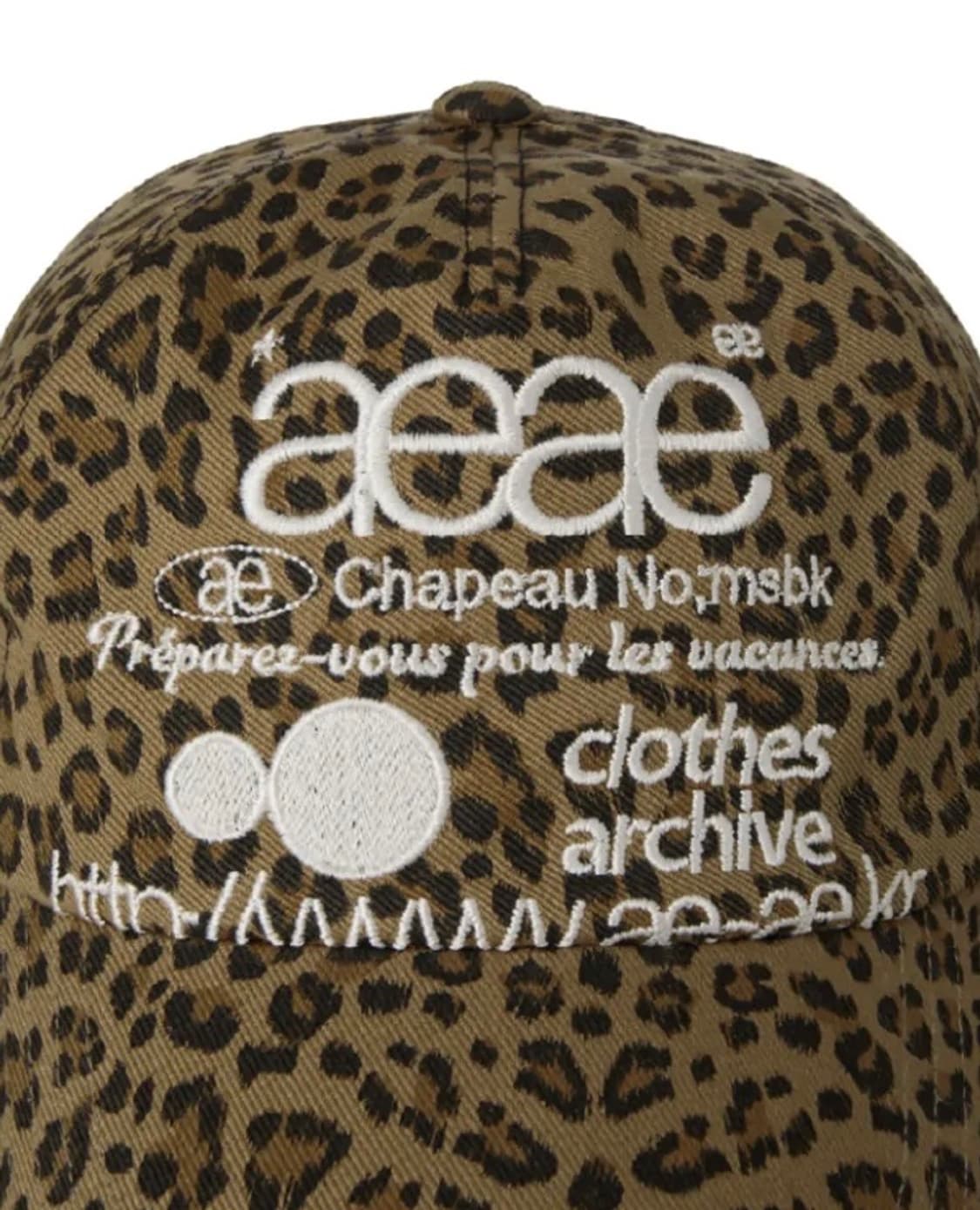 AEAE WEB LOGO LEOPARD CAP [MUSTARD] 상품이미지3