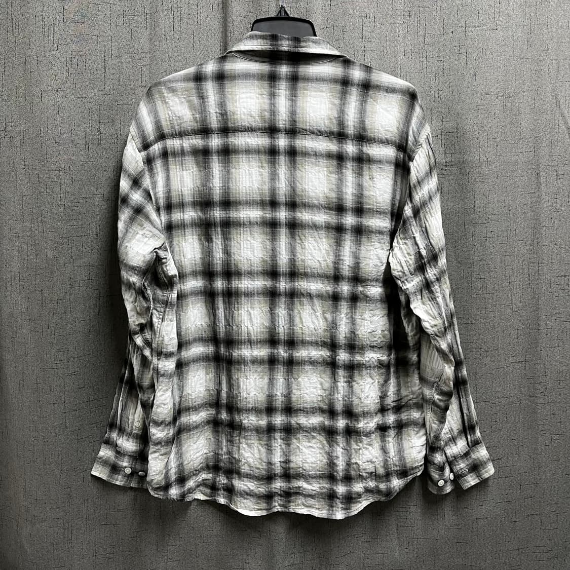 무신사 스탠다드 체크 셔츠 M RELAX FIT 오버핏 상품이미지4