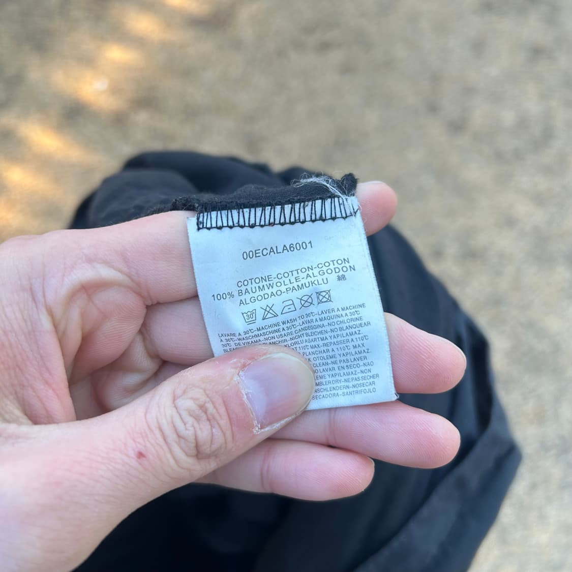 디젤(DIESEL) 블랙 후드 바람막이 자켓 상품이미지7