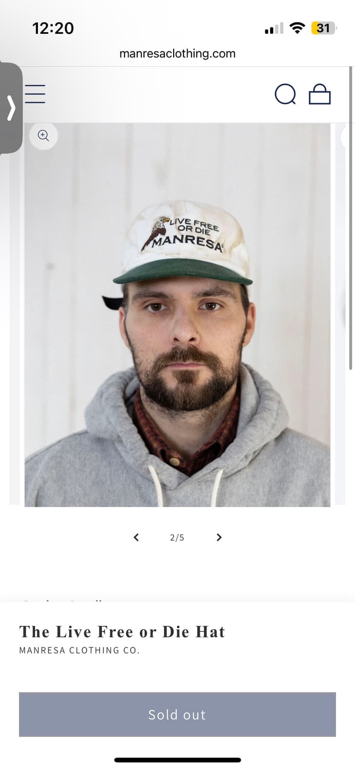 Manresa Men's Denim Free 6 Panel Cap 데님 상품이미지4