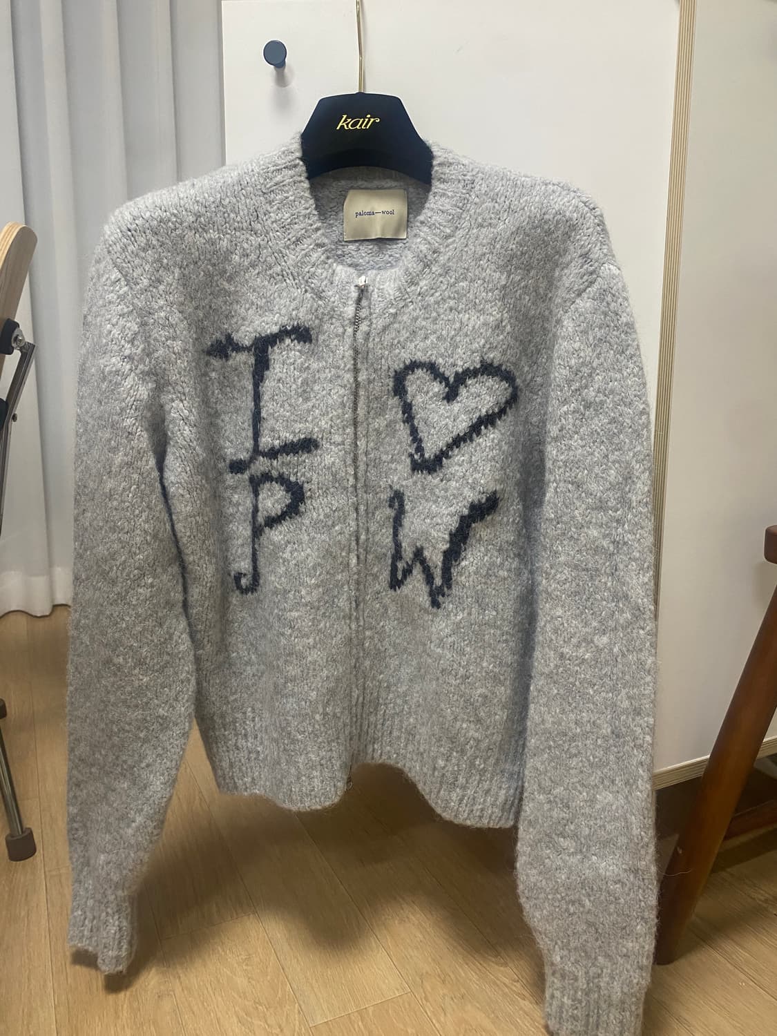 팔로마울 크러쉬 니트 집업 L사이즈 상품이미지2