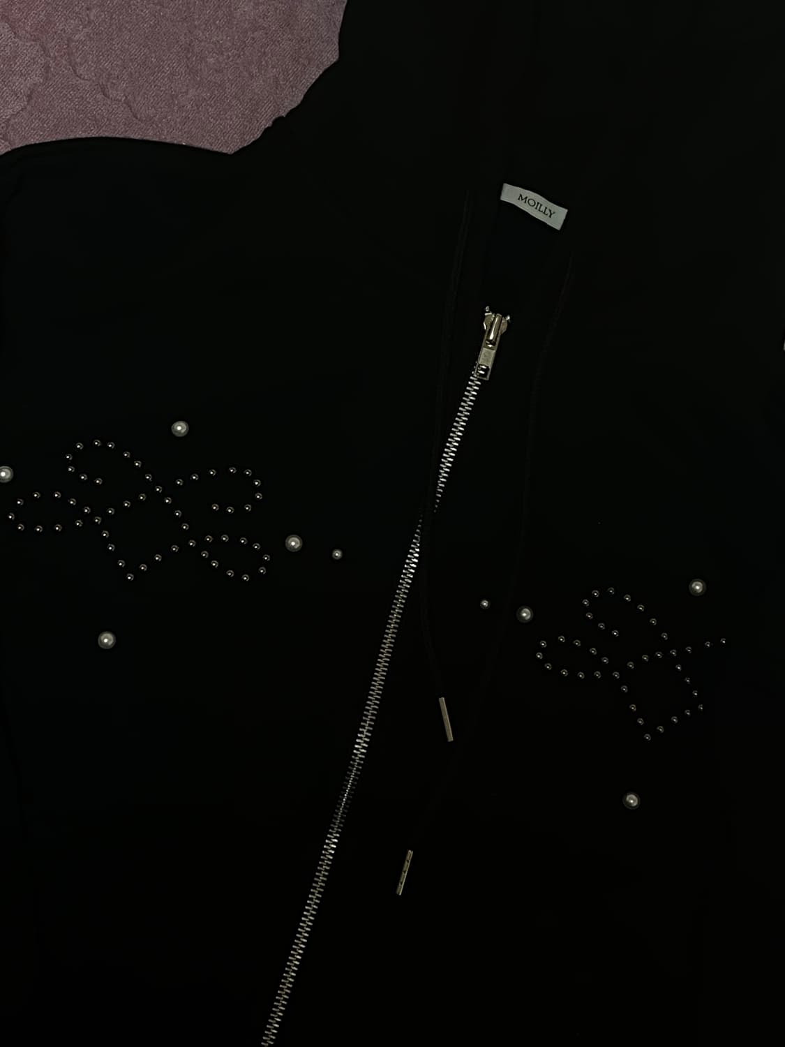 모일리 후드집업 블랙 상품이미지1