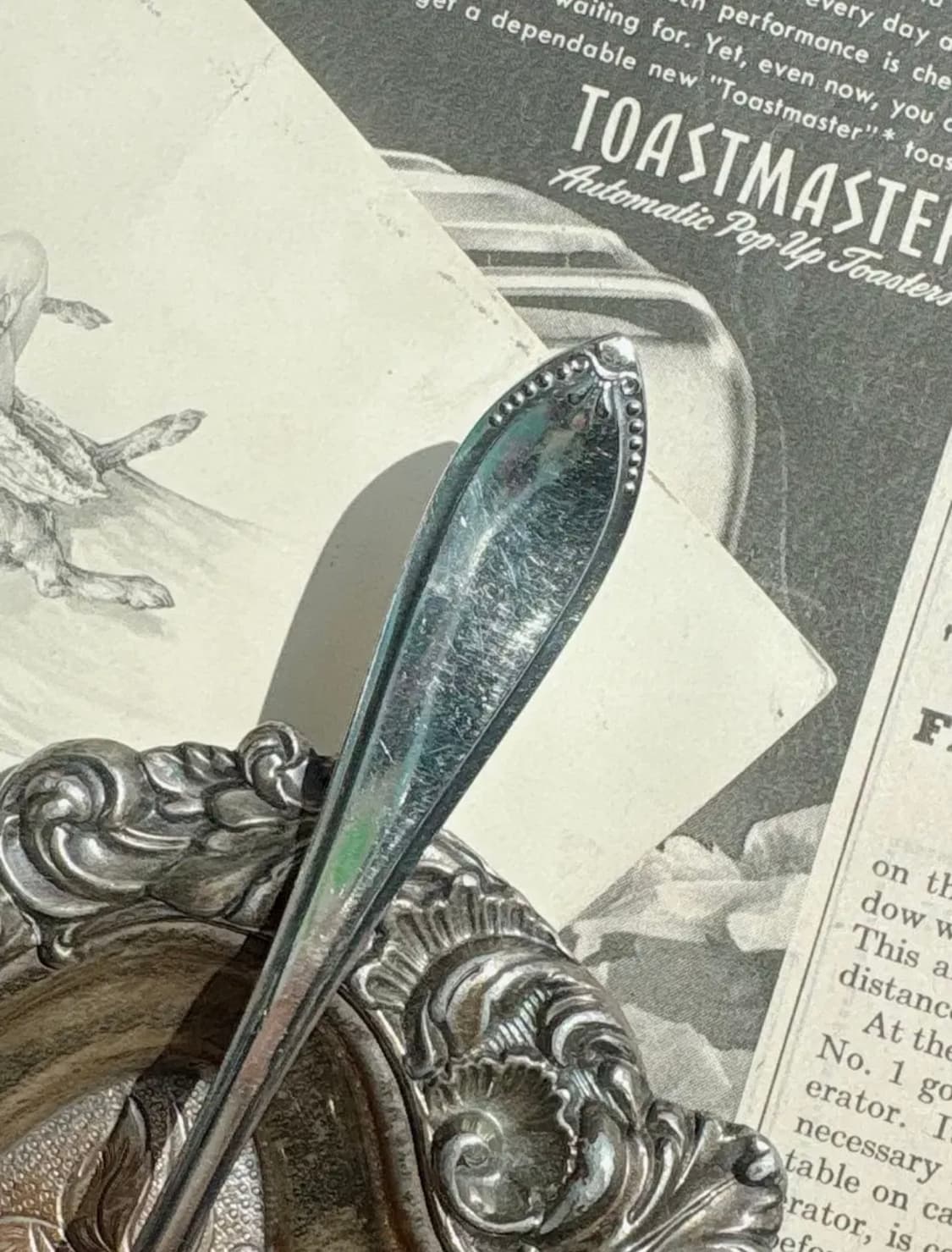 영국 앤틱 실버플레이트 디저트 스푼 상품이미지2