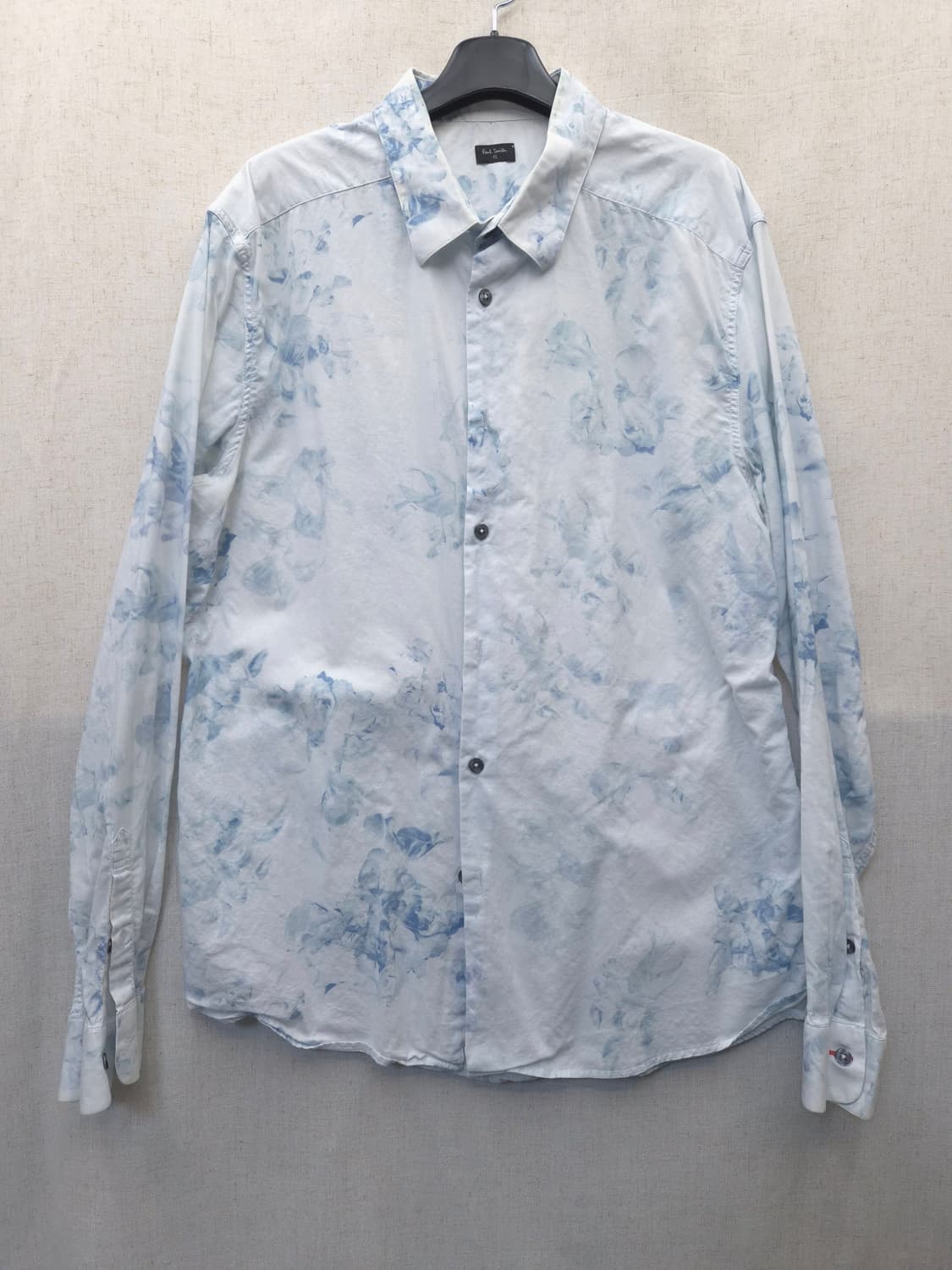 폴 스미스 남성 하늘색 꽃무늬 셔츠 L 상품이미지1
