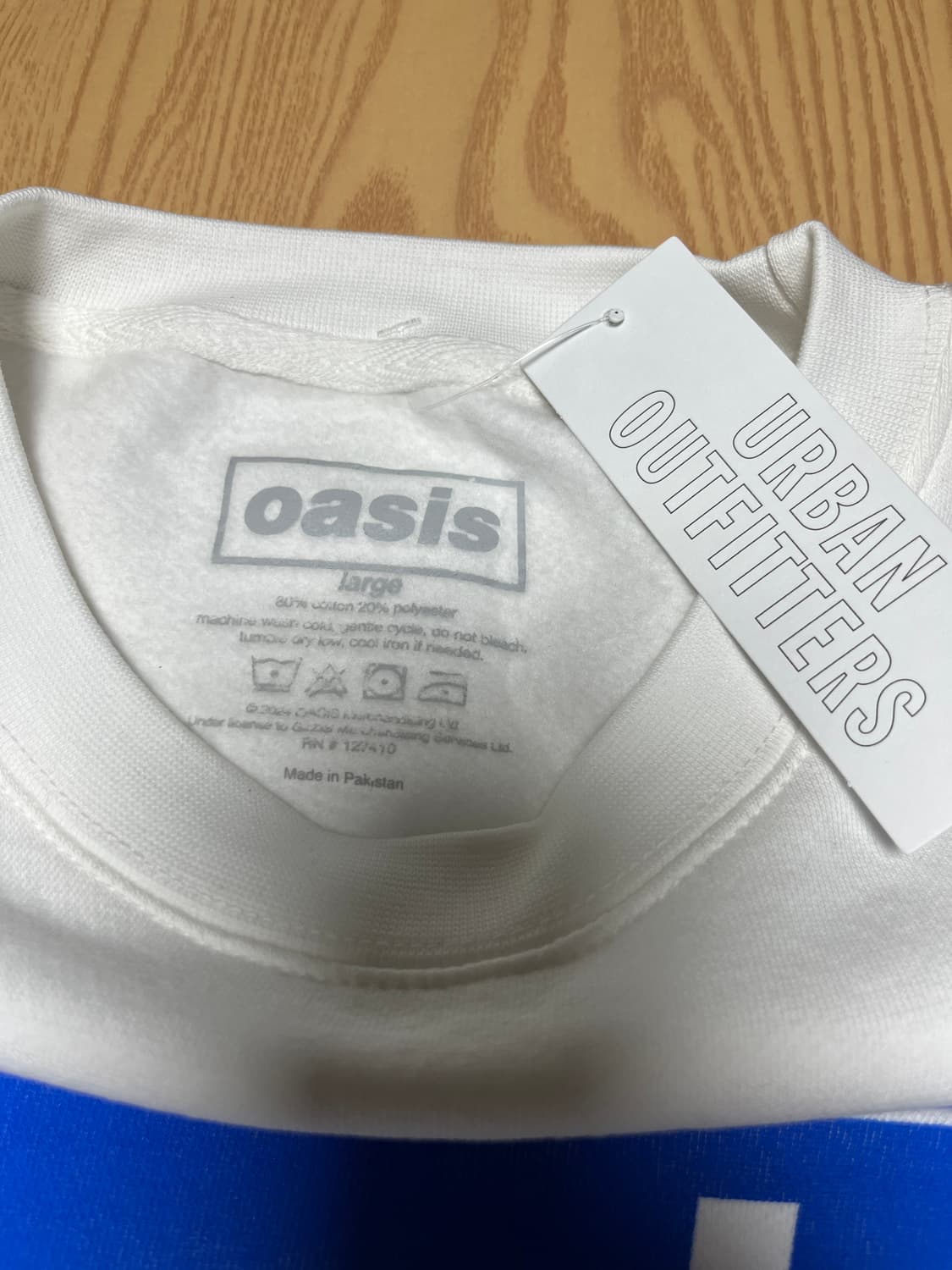 [L] 오아시스 OASIS 밴드 프린팅 맨투맨 화이트 새상품 상품이미지2