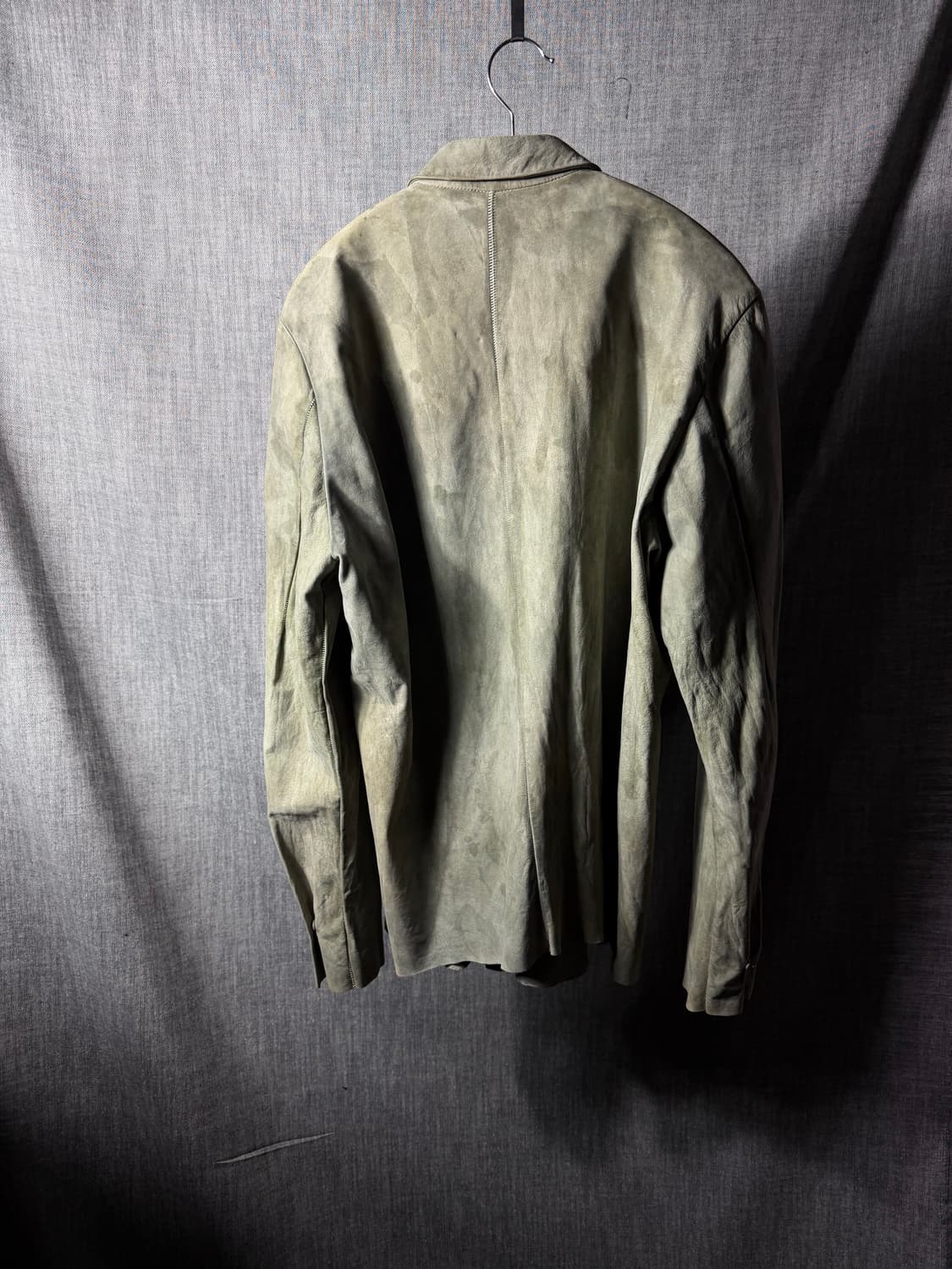 아이작셀럼 송아지가죽 레더셔츠 상품이미지4