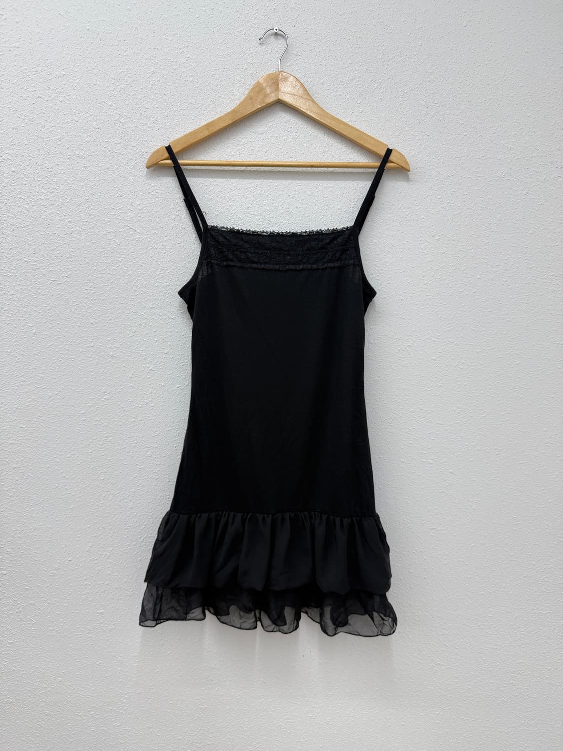 빈티지 iMAGE 블랙 레이스 레이어드 원피스 상품이미지1