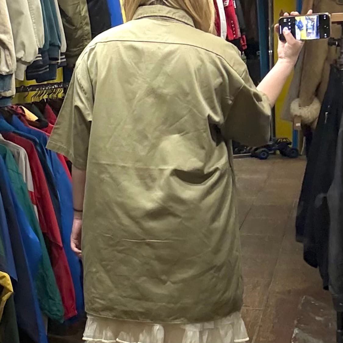 [HI] 디키즈 반팔셔츠 카키 상품이미지5