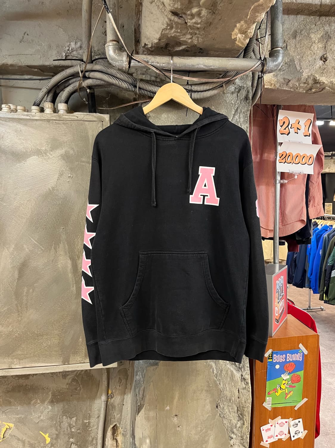 안티 소셜 소셜 클럽 기모 후드티 블랙 M #csz3058  상품이미지2