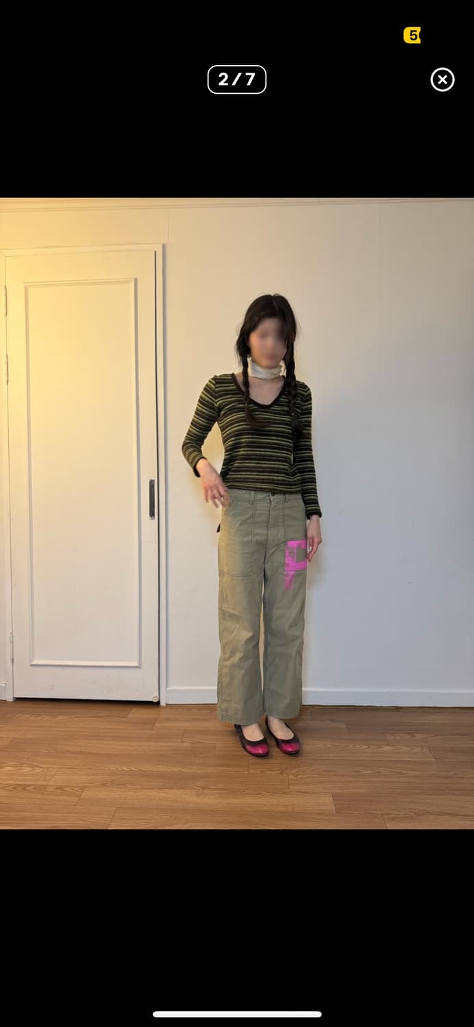 Attrattivo Stripe Knit 상품이미지2