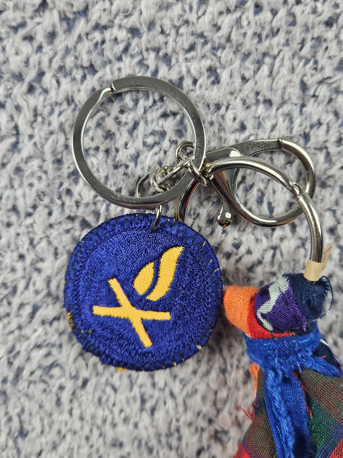 핸드메이드 커스텀 패치 반다나 카라비너 키링 / 10674 상품이미지3