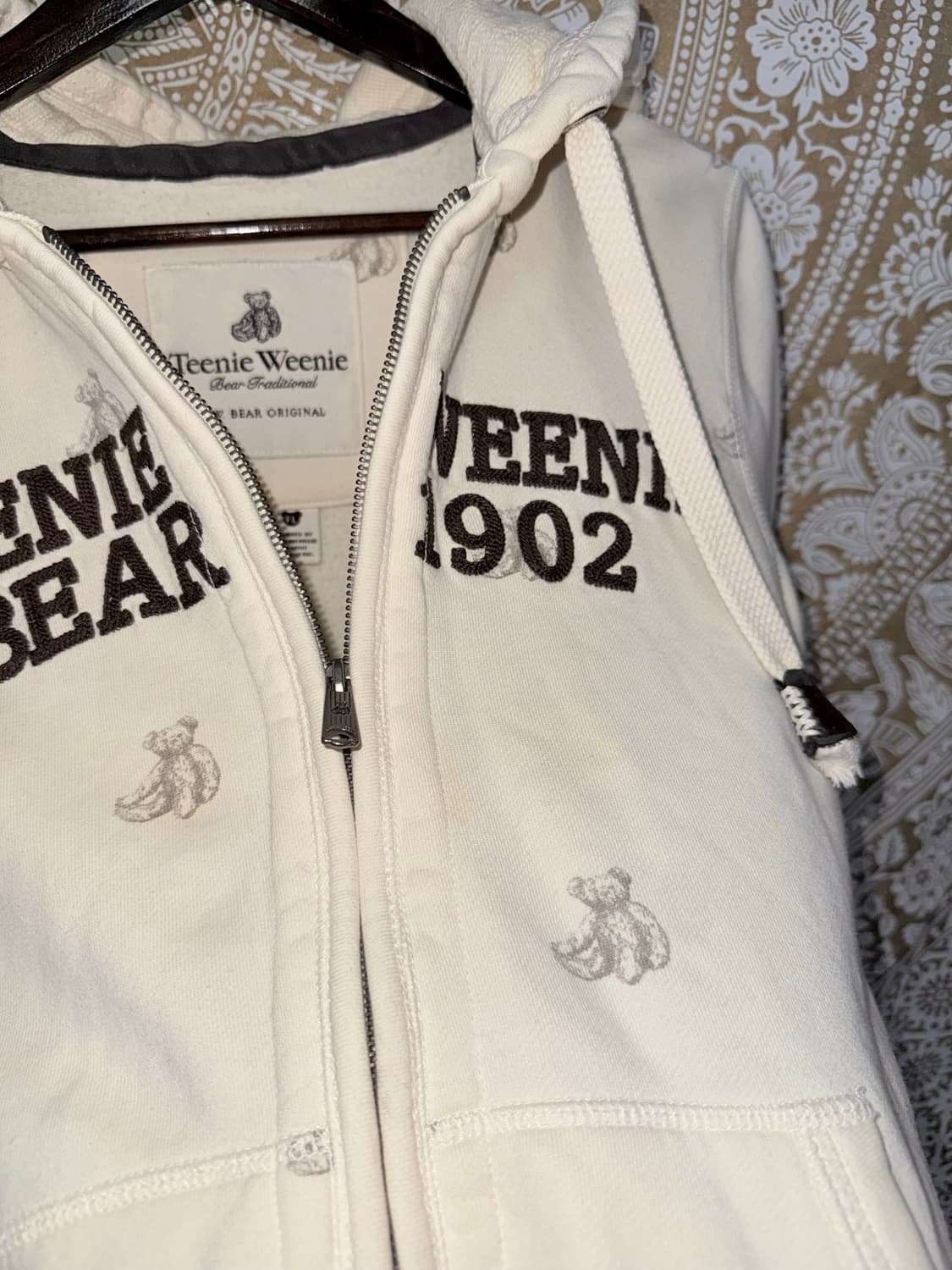 티니위니 빈티지 곰돌이 프린팅 기모 후드집업  상품이미지6