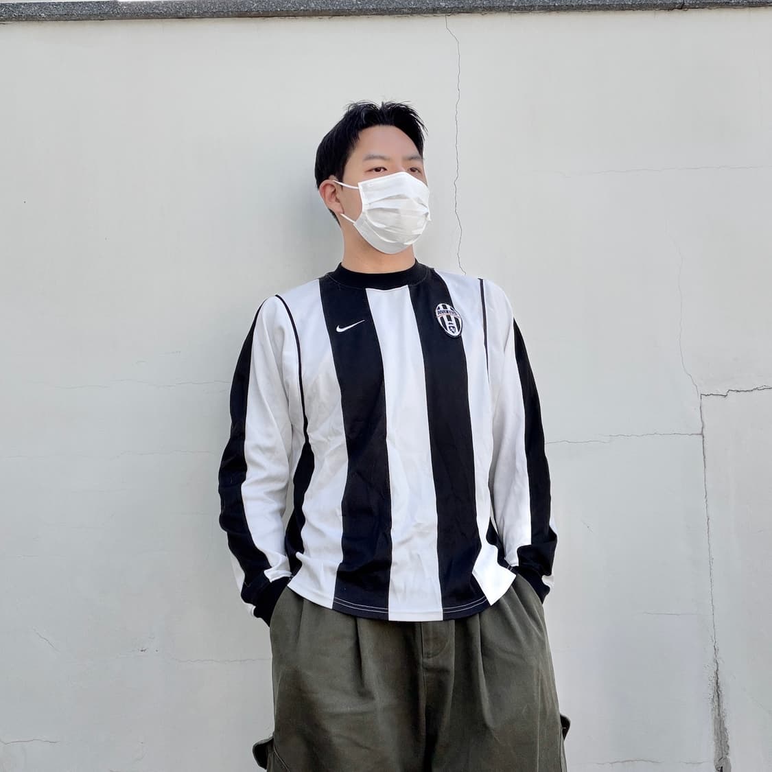 M)나이키 X 유벤투스 04-05 90s 올드 긴팔 유니폼 상품이미지1