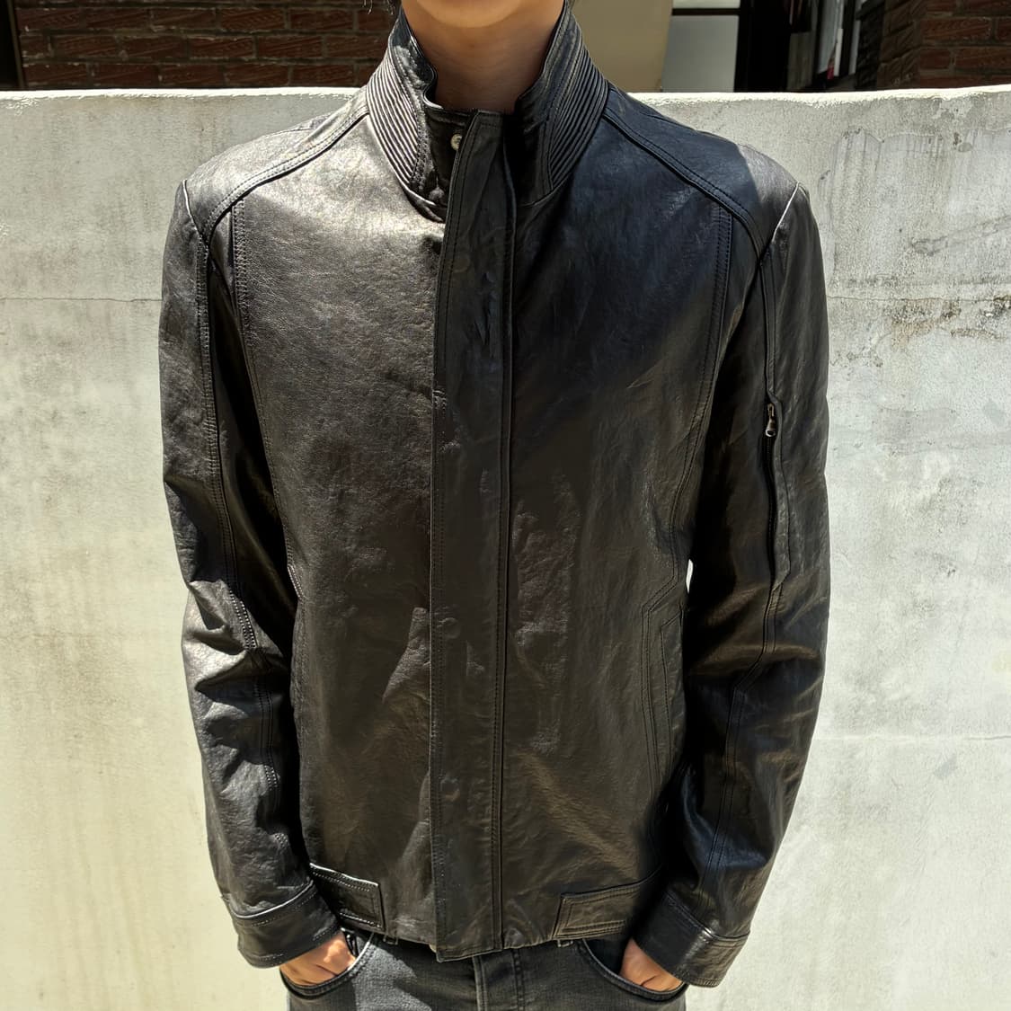 lamb skin leather jacket 상품이미지1