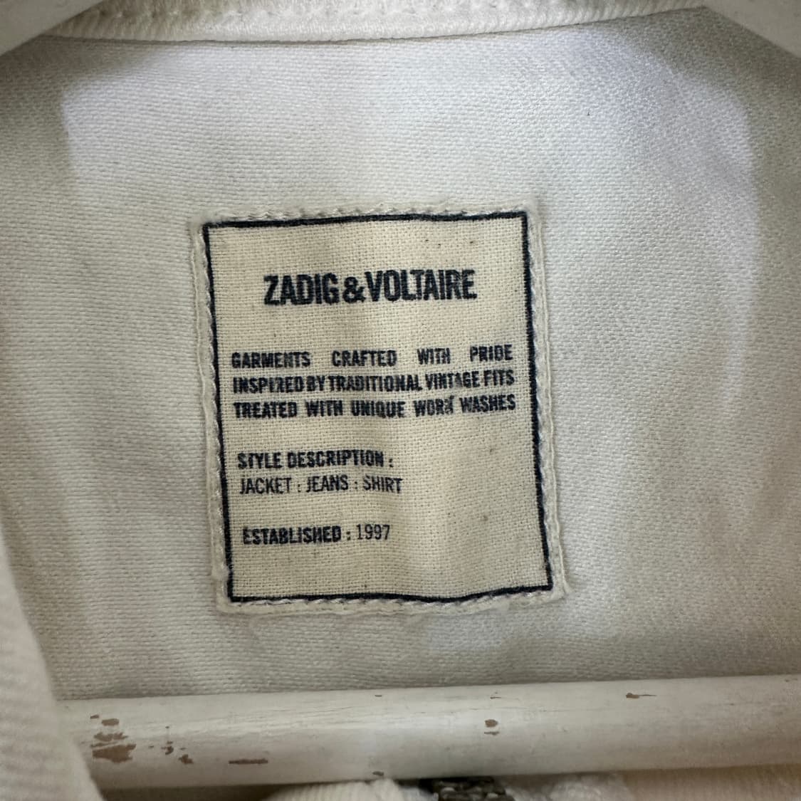 [여성L] 쟈딕앤볼테르 데님 자켓 상품이미지5