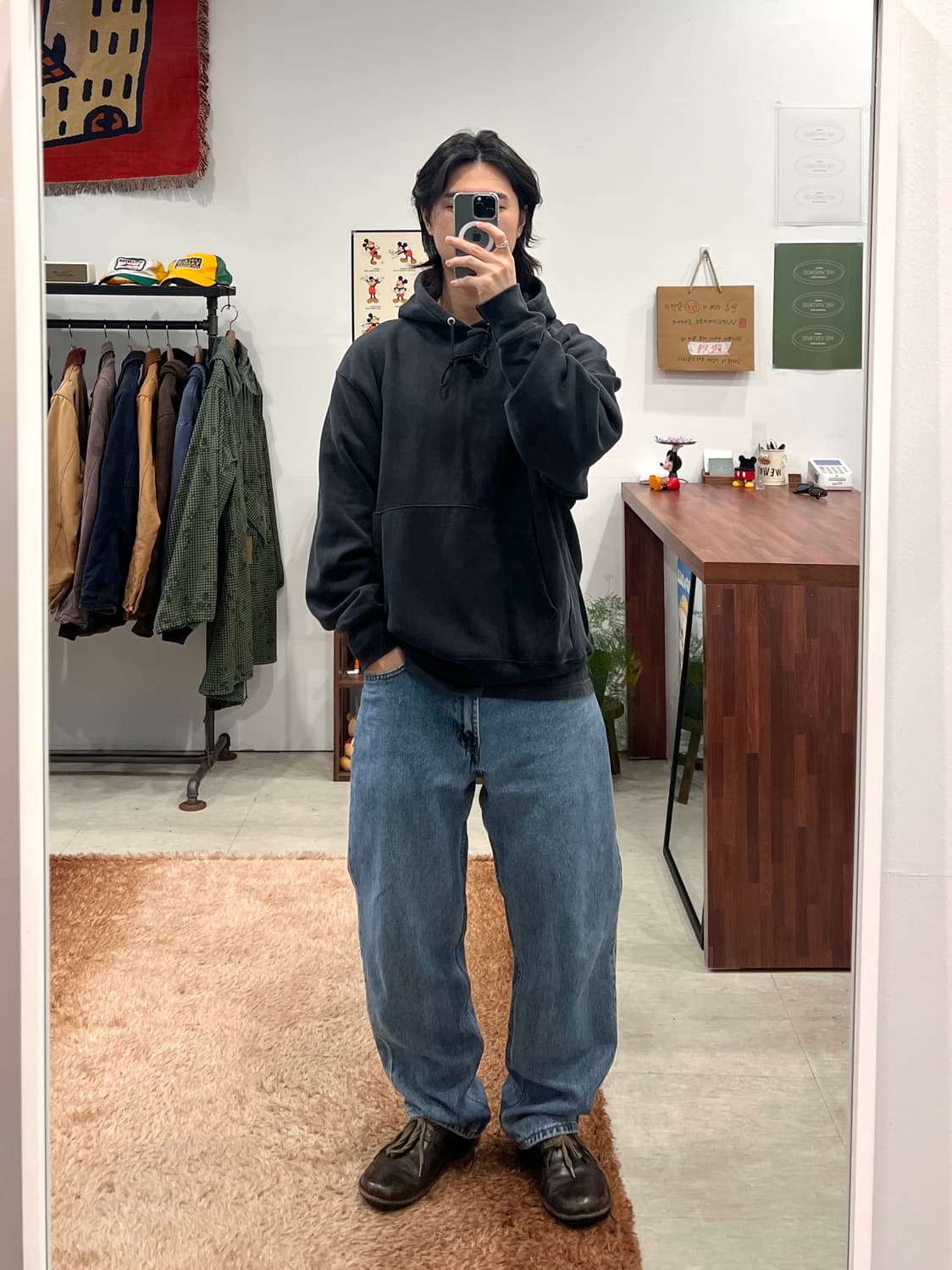 00s Champion 챔피온 프리미엄 리버스위브 페이딩 스웻 후드 상품이미지2