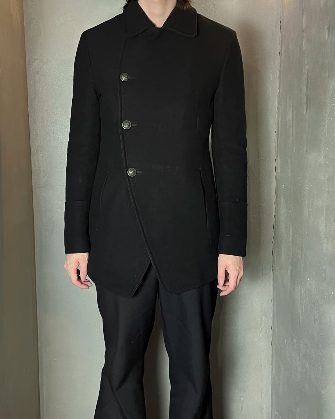 시스템 커브드 오피서 코트 상품이미지2