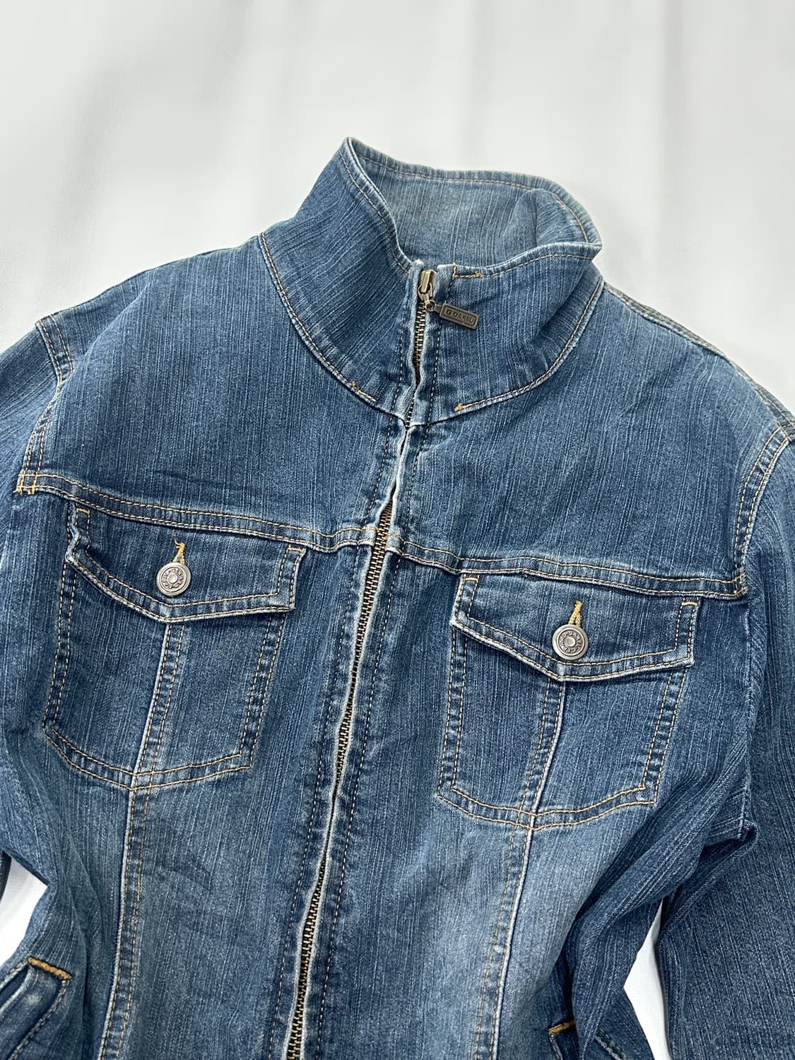 GERAR DAREL 슬림 라인 청자켓 데님자켓 보헤미안 그런지 나나깔 상품이미지3