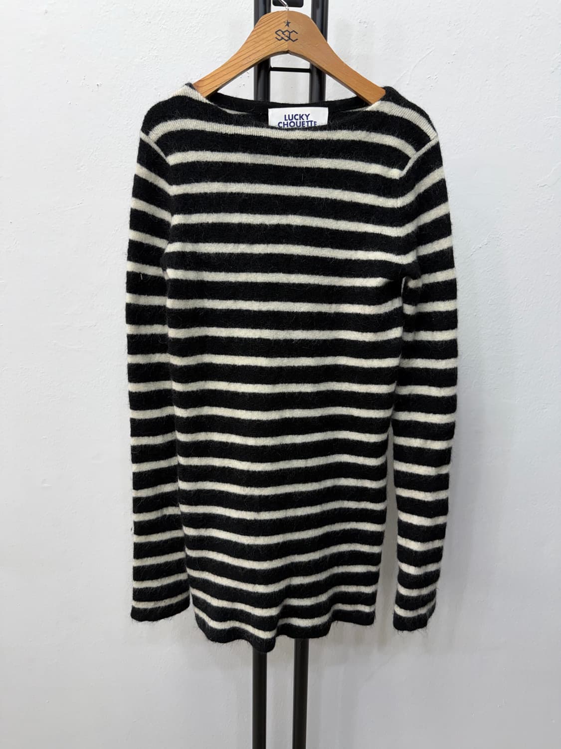 정품) 럭키슈에뜨 스트라이프 니트 F 상품이미지1