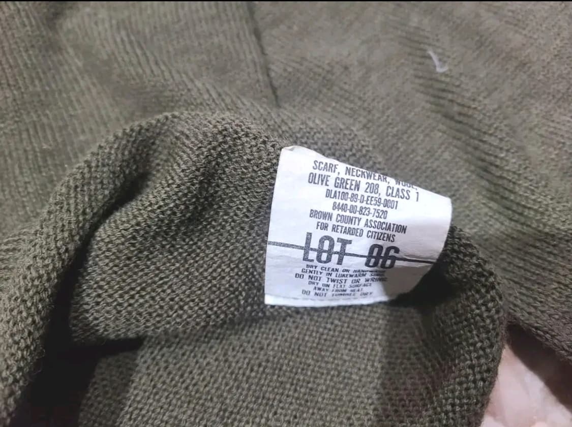 80년대 밀리터리 넥워머 상품이미지2