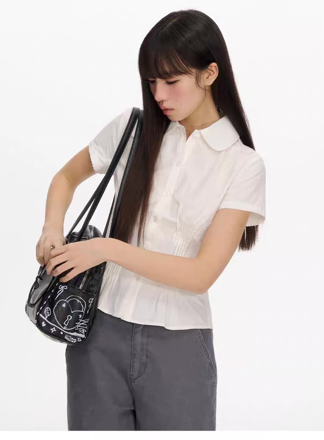 Necy studio 아코디언 셔츠  상품이미지3