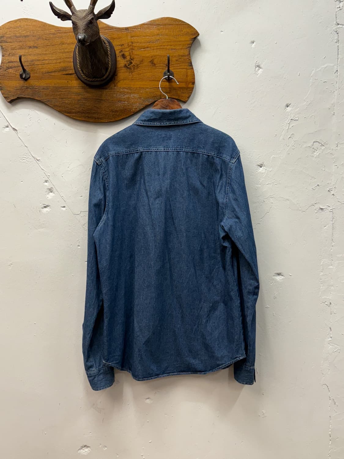 L) Bobson Rounded Collar Denim Shirt 상품이미지5