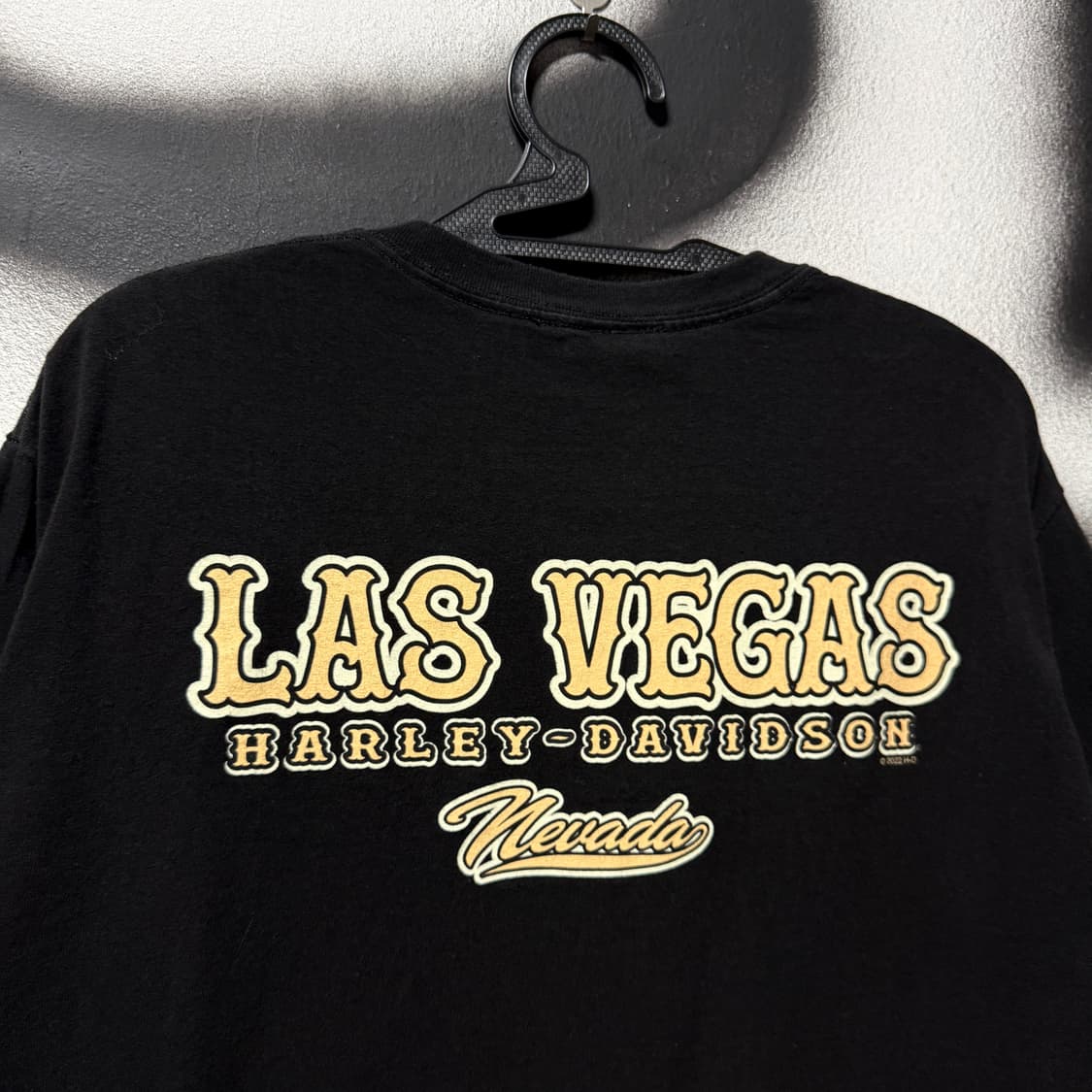 할리데이비슨 USA 라스베가스 빅 프린팅 반팔 티셔츠 상품이미지6