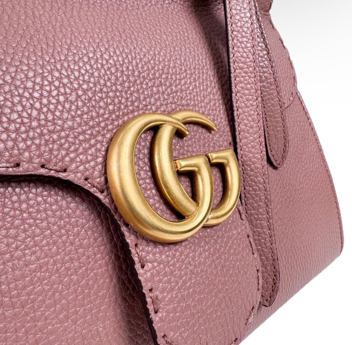 [MINI] 구찌 마몬트 마틀라세 탑핸들 투웨이 토트백 숄더백 미니 핑크 상품이미지7