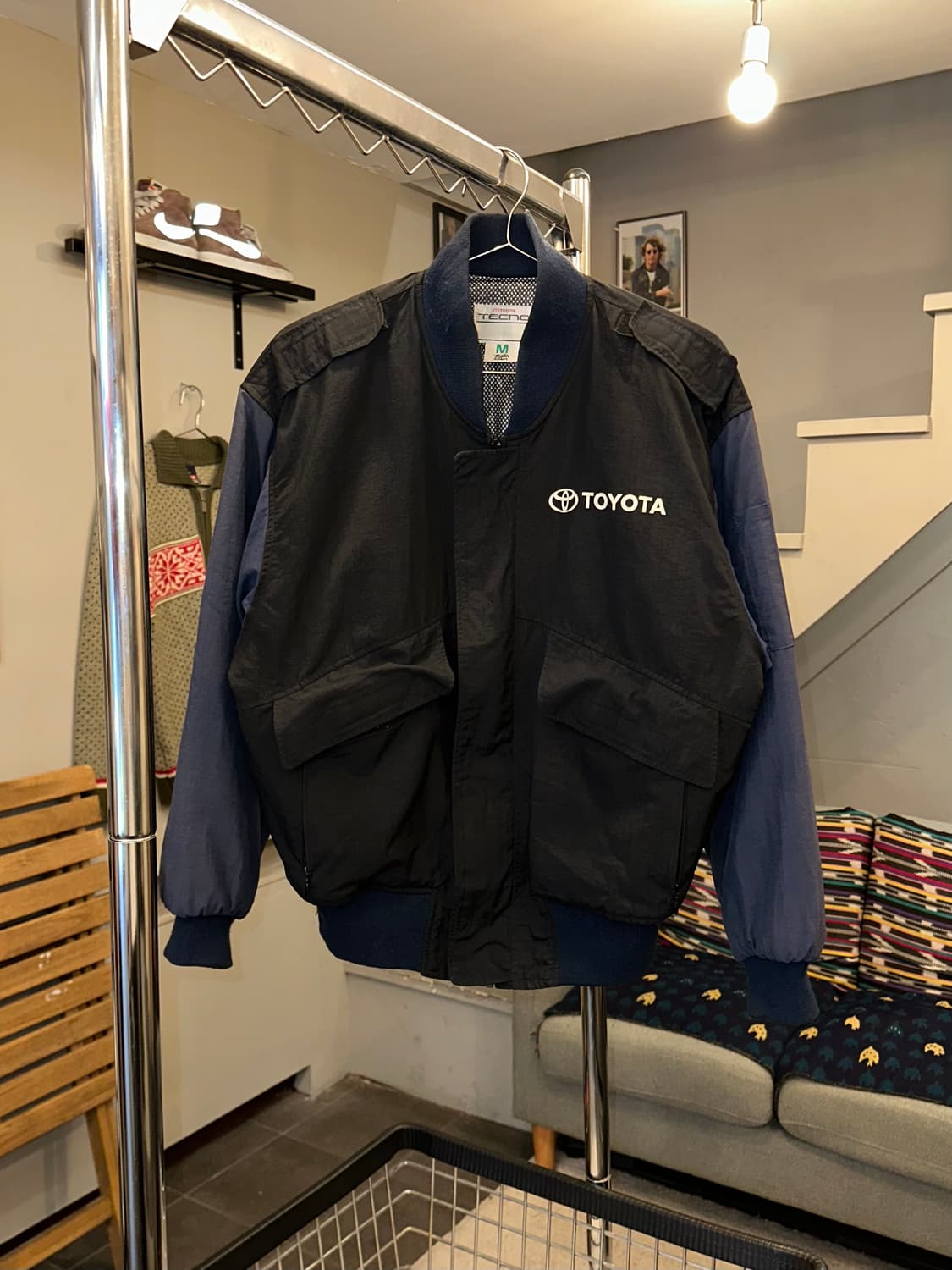 Toyota Tecno logo work bomber jacket 상품이미지5
