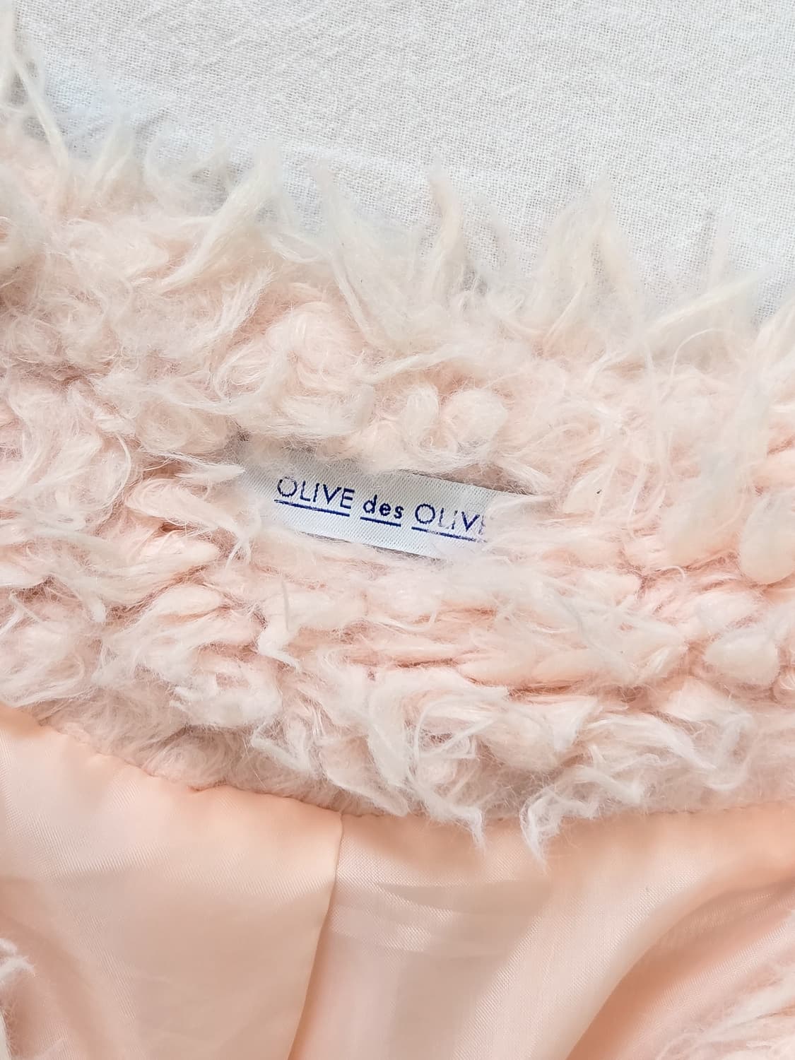 올리브 데 올리브 핑크 샤기 퍼 자켓 (일본빈티지) y2k/ 갸루 상품이미지3