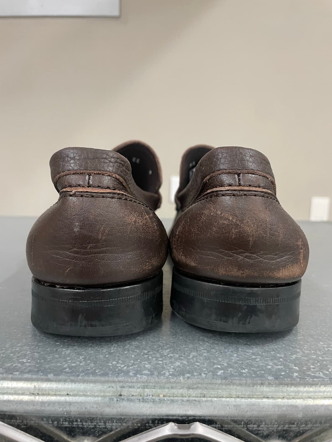 페리가모 브라운 로퍼 US9 상품이미지3