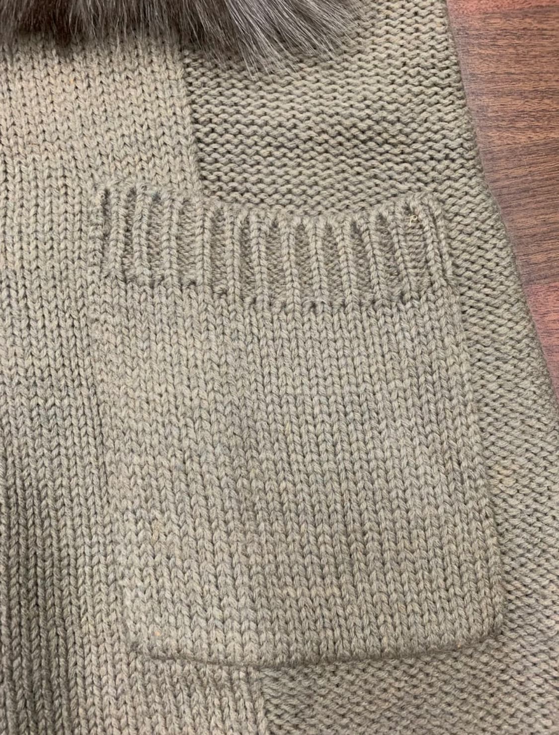 리얼 폭스퍼 니트 베스트 상품이미지3