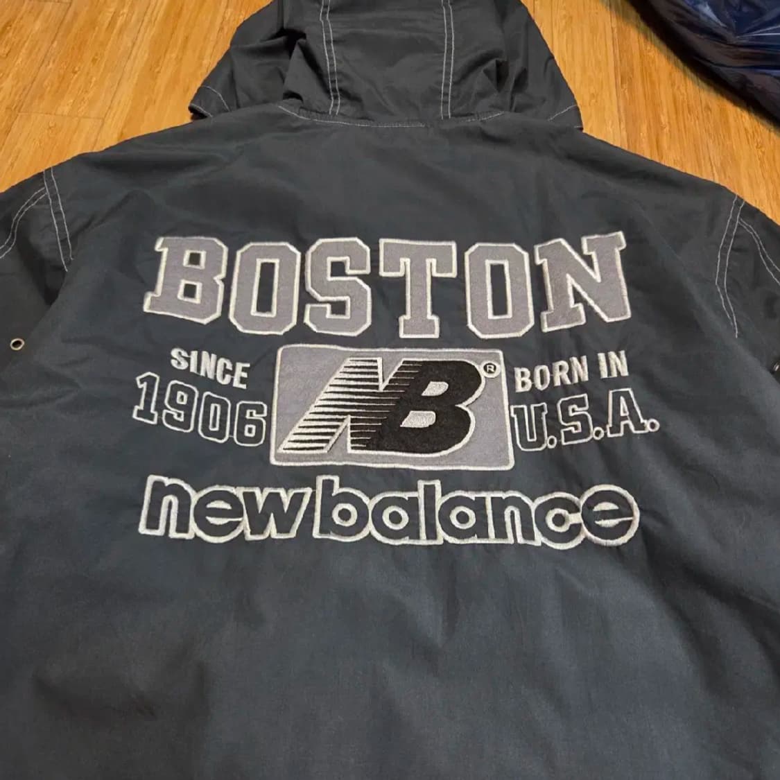 90s 올드스쿨 뉴발란스 빅로고 멀티포켓 자켓 (실2XL) 상품이미지3