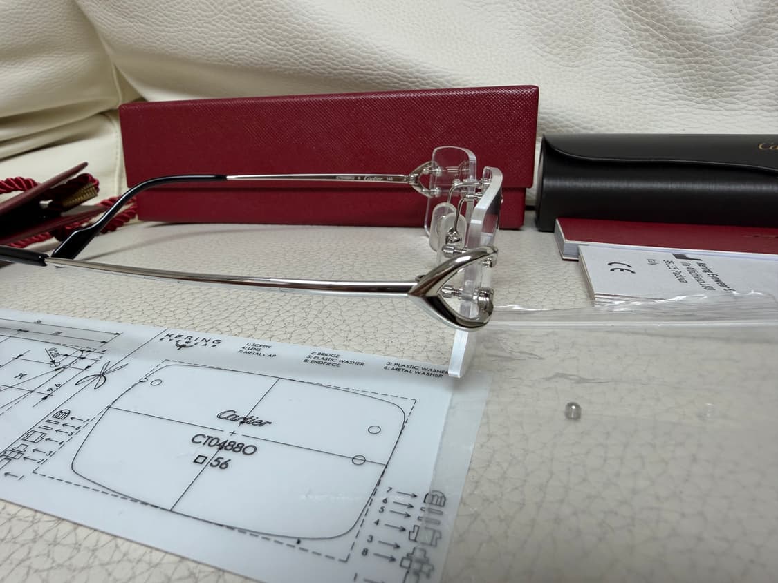 까르띠에 무테 말굽 안경 상품이미지6