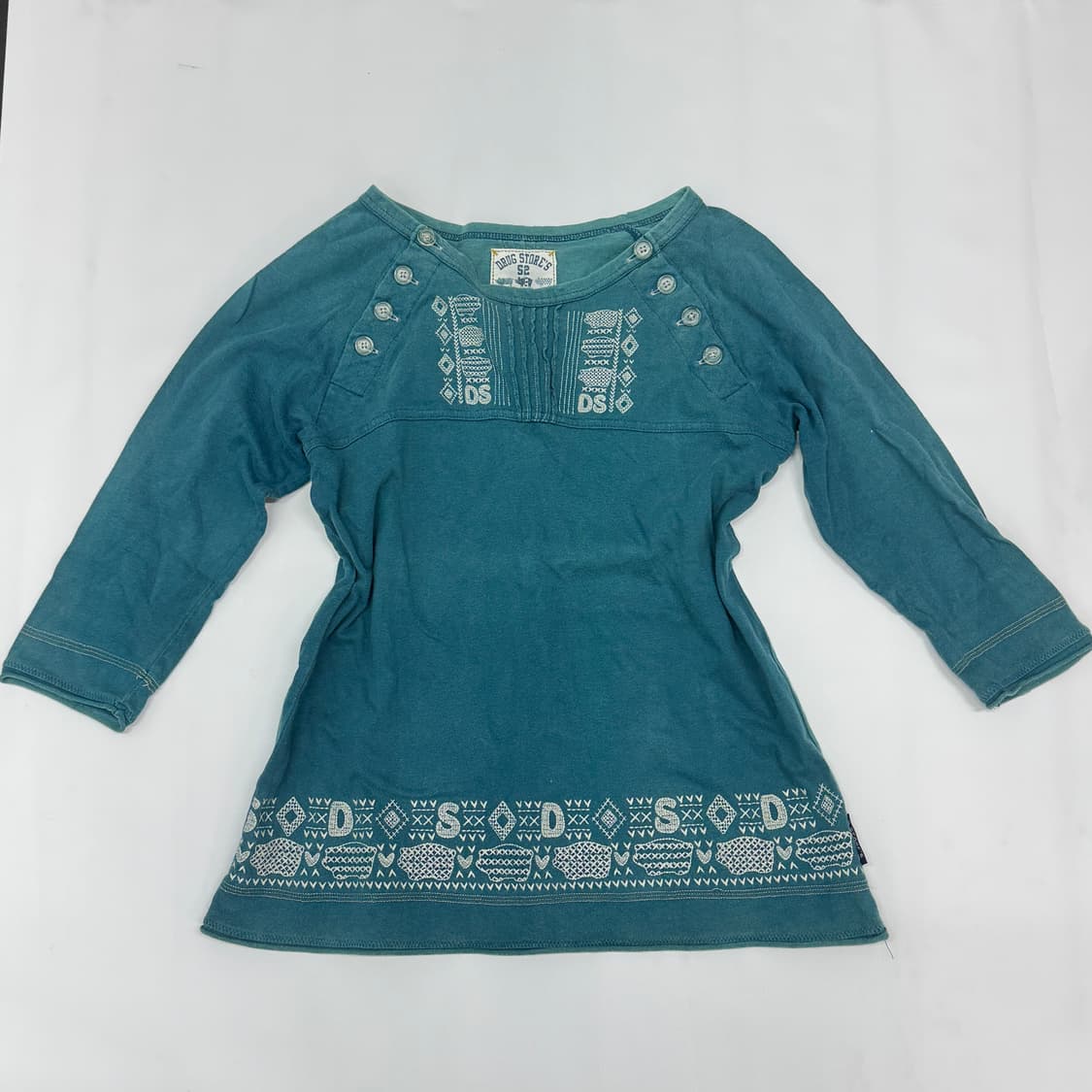 🌾하구미의 에스닉 코디세트🌾 보헤미안 빈티지 7부 셔링 후드집업 상품이미지3