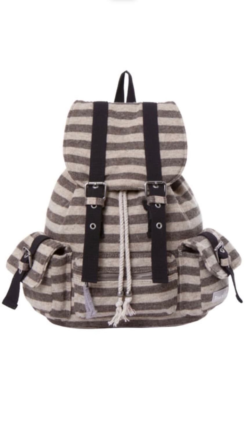 파히섬 텐스댄스 스트라이프 브라운 백팩 상품이미지1