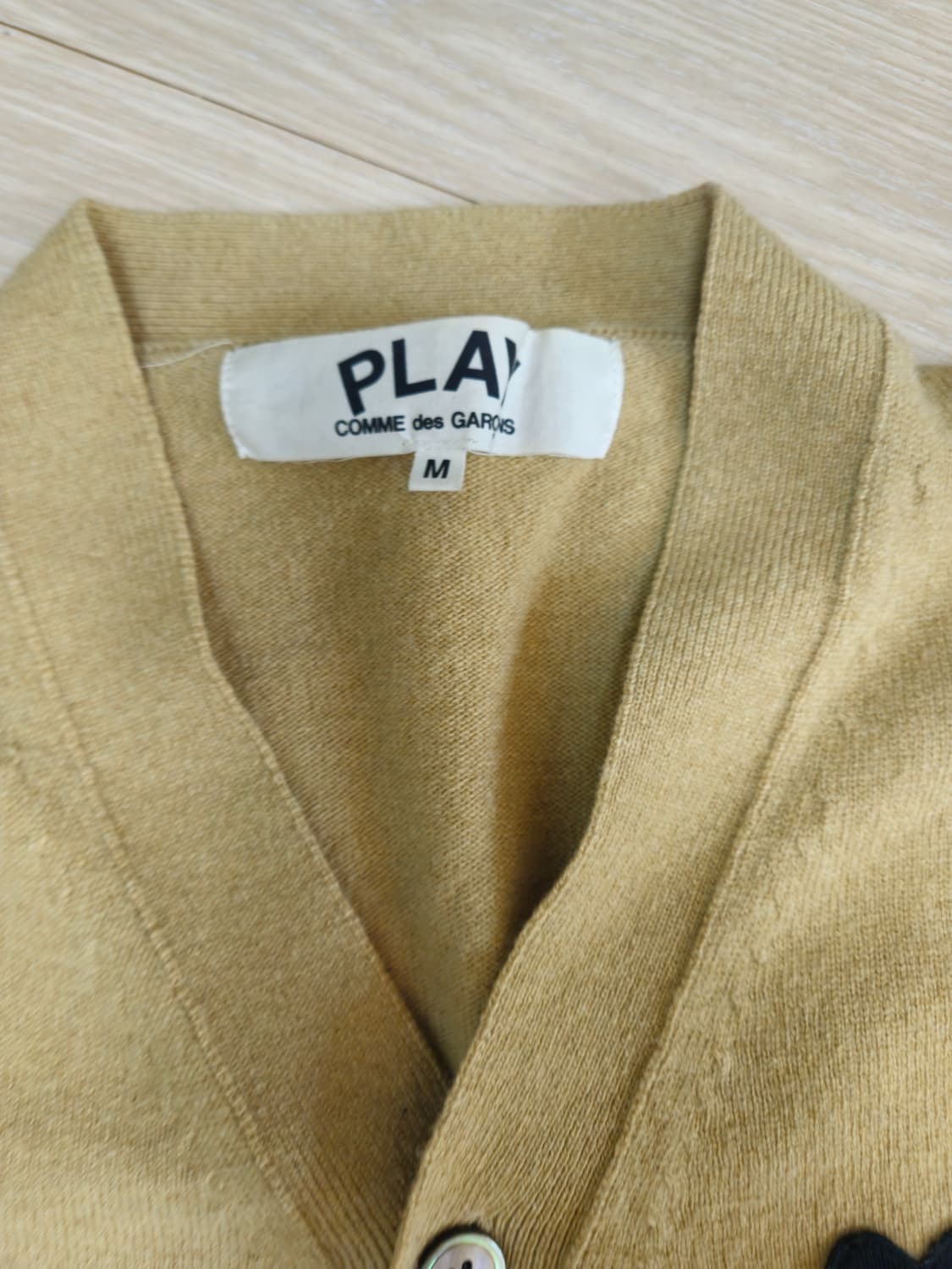 꼼데가르송 블랙 와펜 가디건 M 상품이미지2