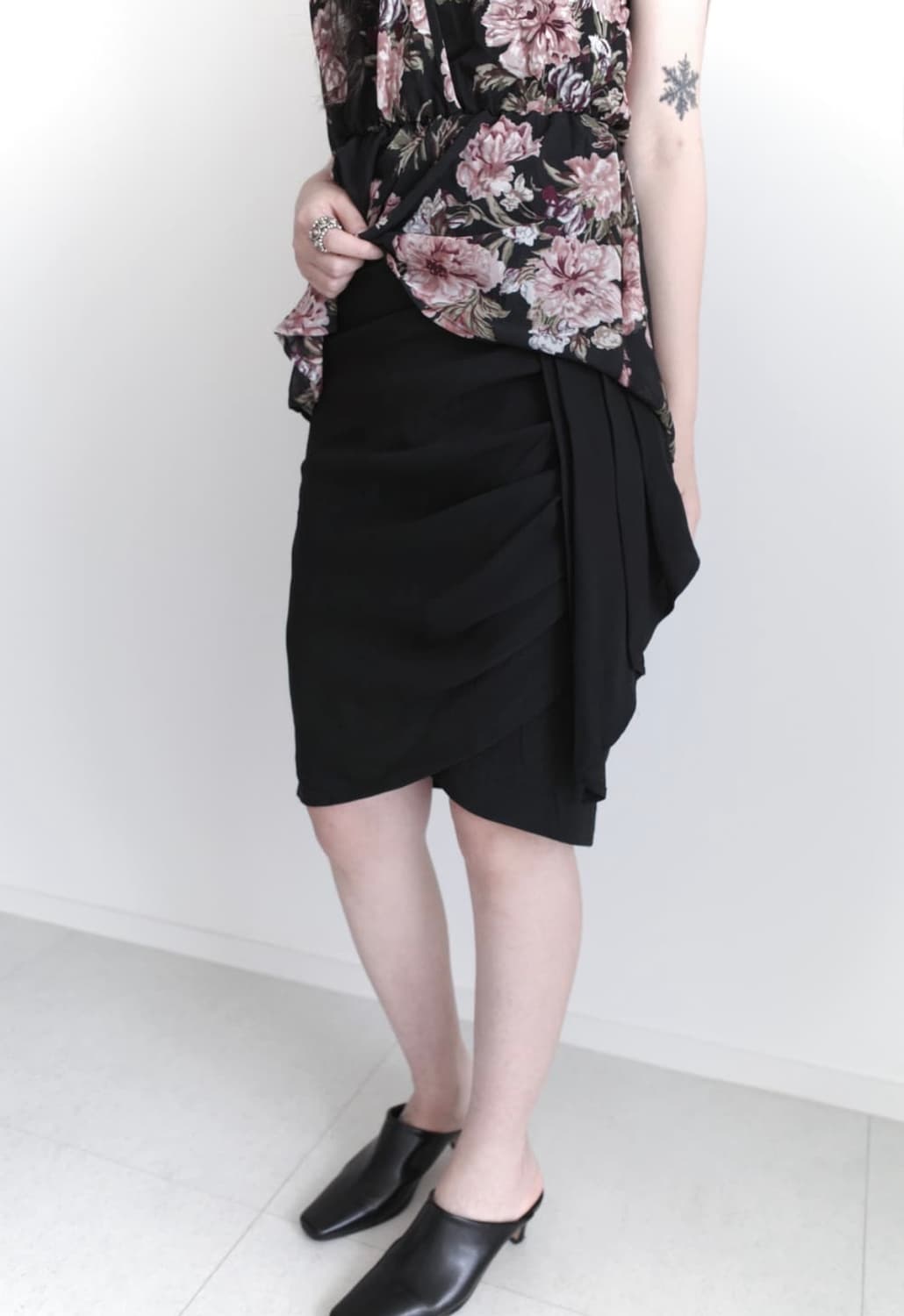 Silk drape skirt  상품이미지3