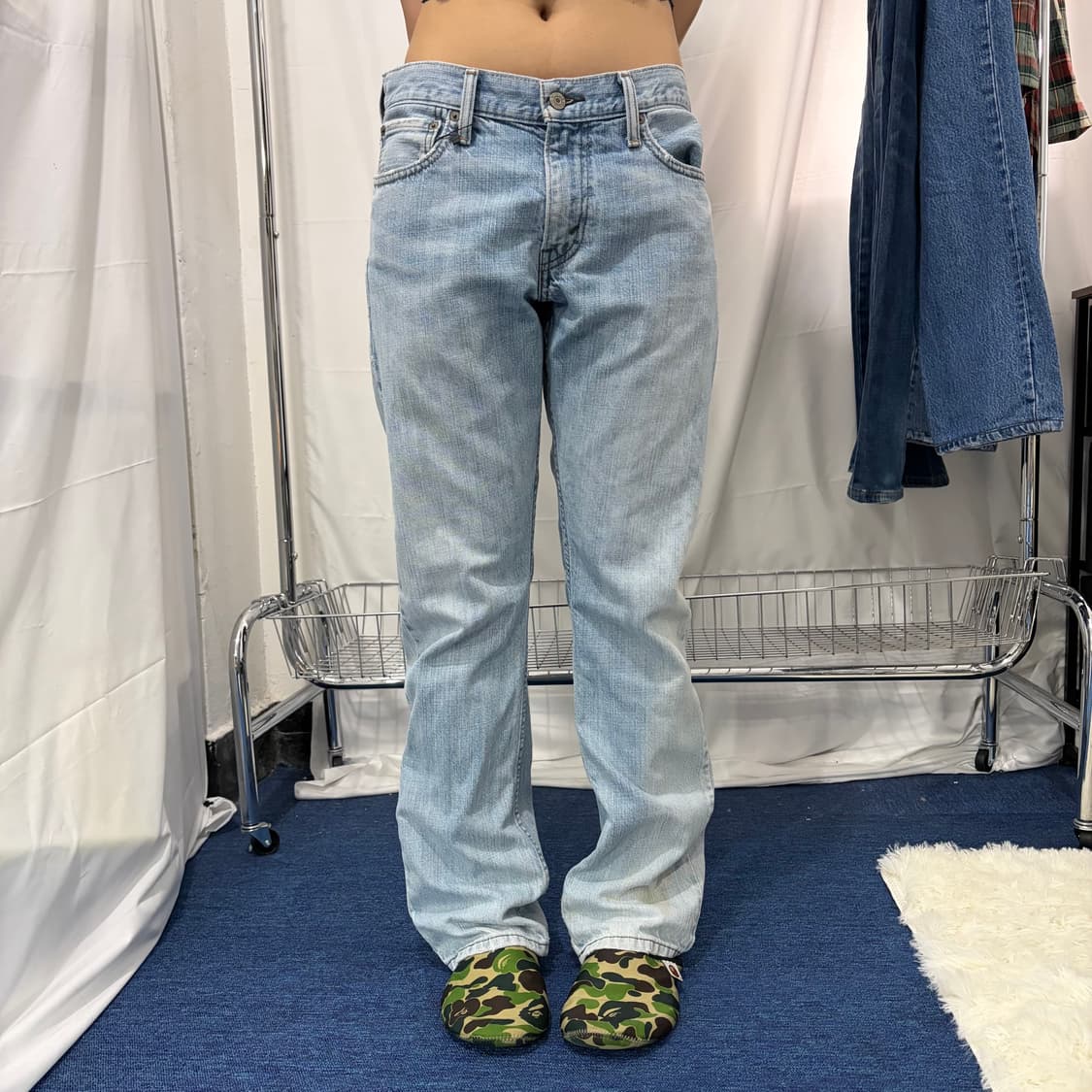 리바이스 514 연청 워싱 데님 팬츠  상품이미지1