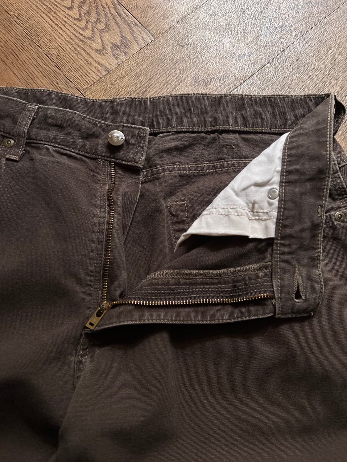 [36]칼하트 USA 브라운 싱글니 워크팬츠 상품이미지3