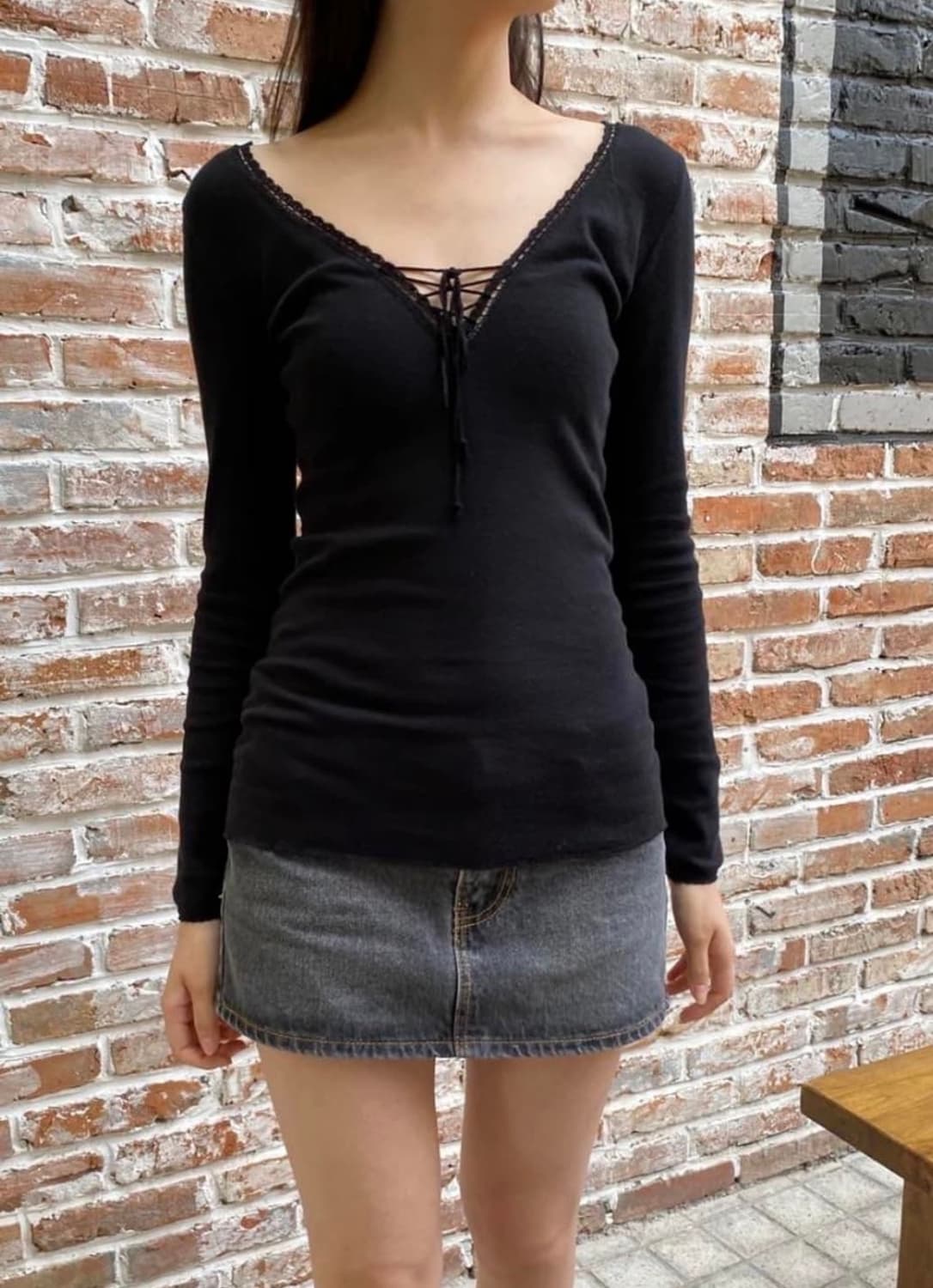 브랜디멜빌 아일렛 블랙 탑 상품이미지1