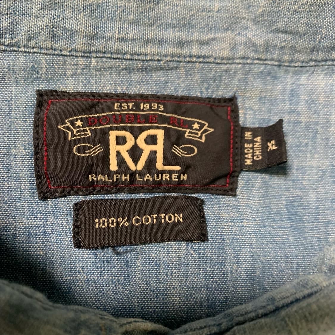 [XL] RRL 더블알엘 데님 웨스턴 셔츠 상품이미지6