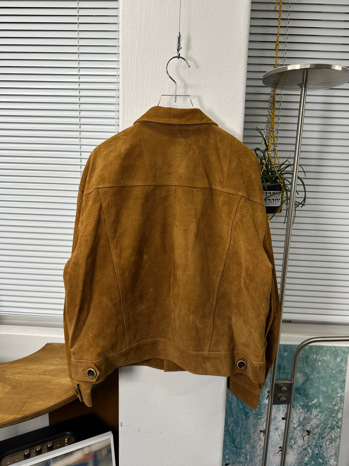 프린지 자켓 돈피가죽 스웨이드 os 상품이미지3