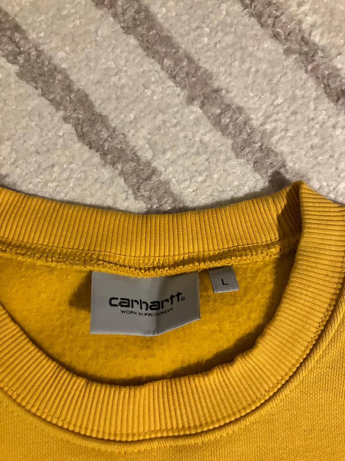 칼하트wip 디비전 스웻셔츠 맨투맨 옐로우 L 상품이미지2