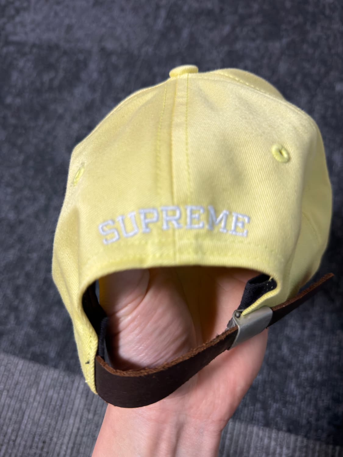 슈프림 3m s로고 캡 라임 상품이미지2