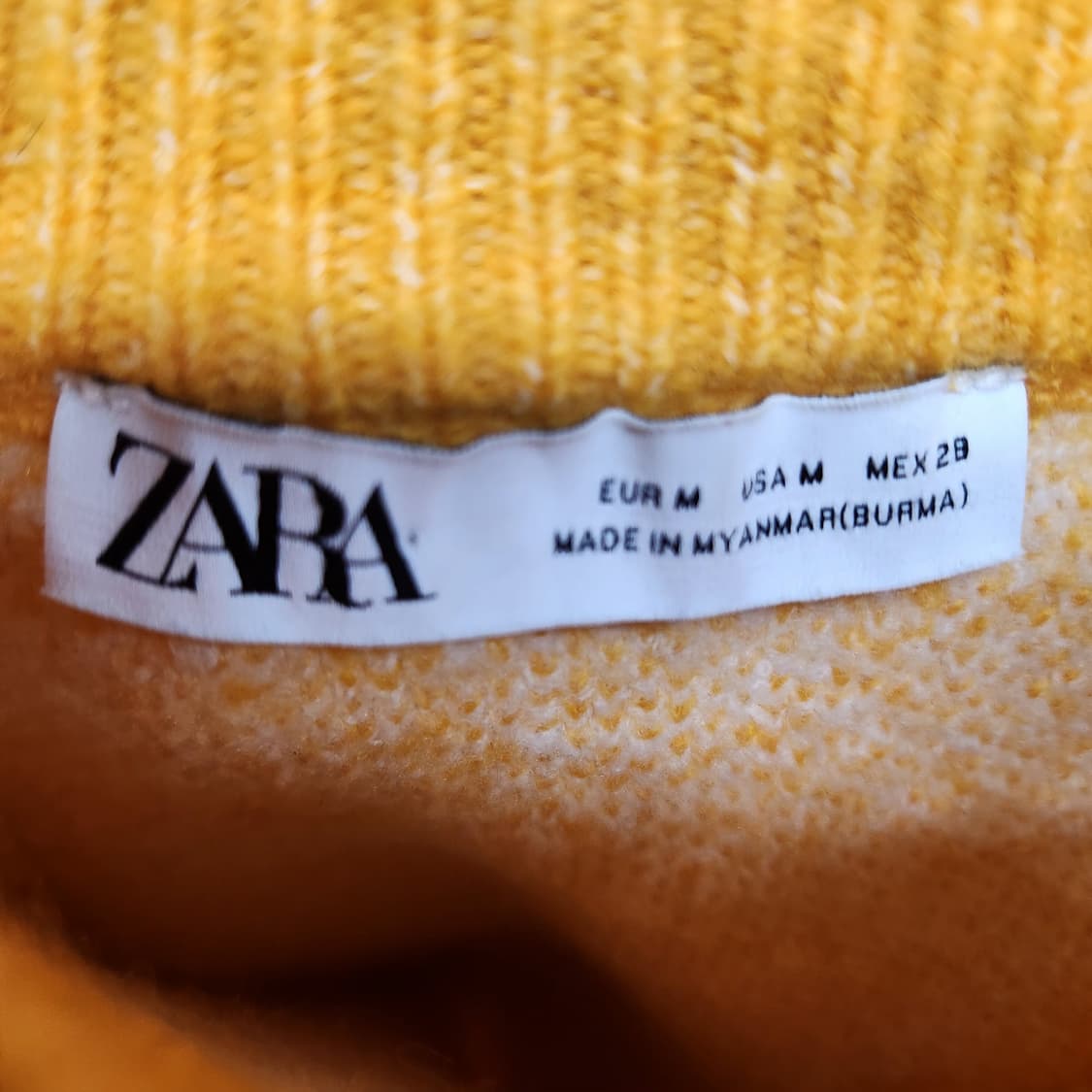 자라 Zara 다이아몬드 패턴 니트 M(2XL) 상품이미지5