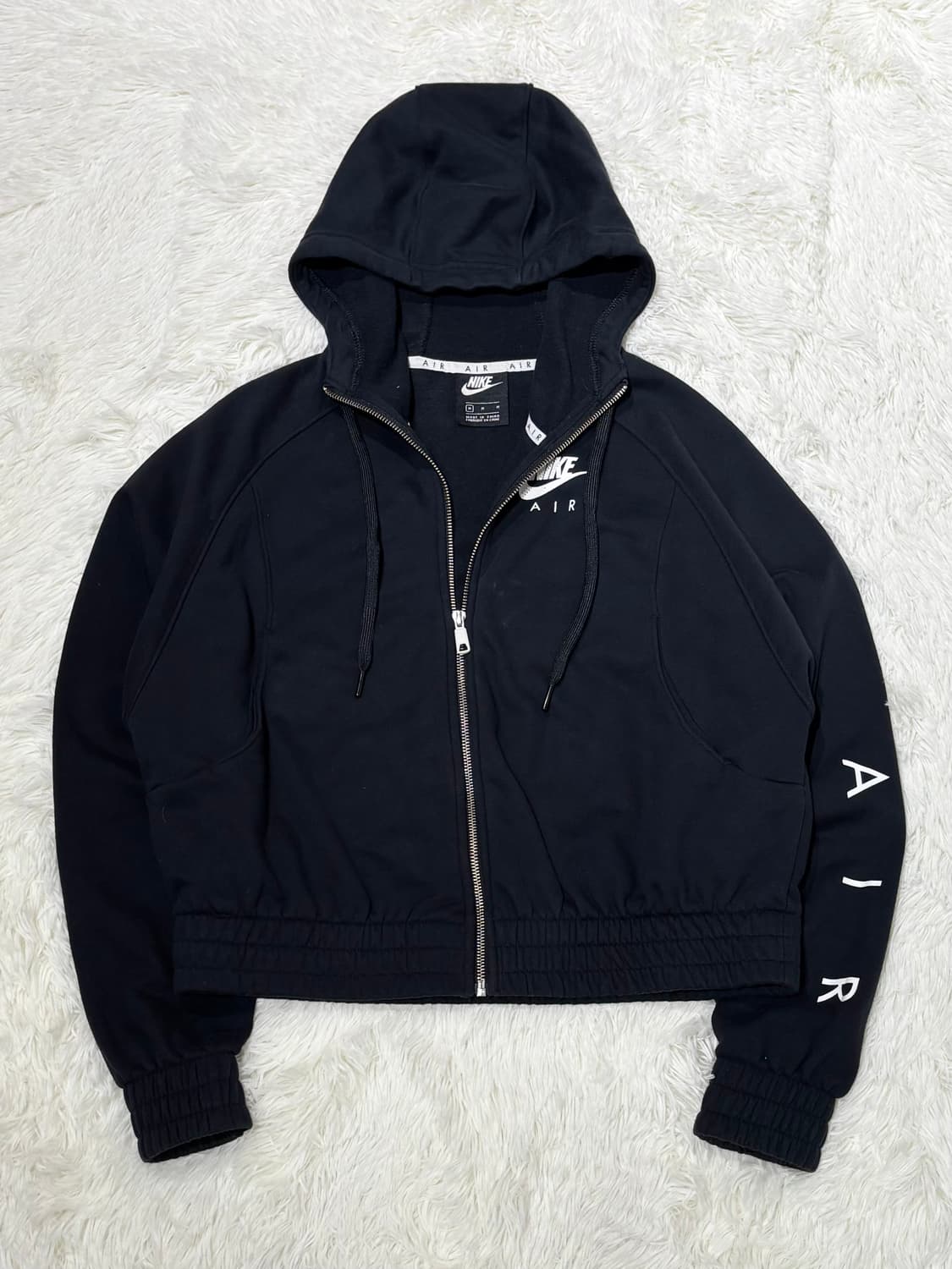 나이키 AIR 블랙 크롭 후드집업 상품이미지3