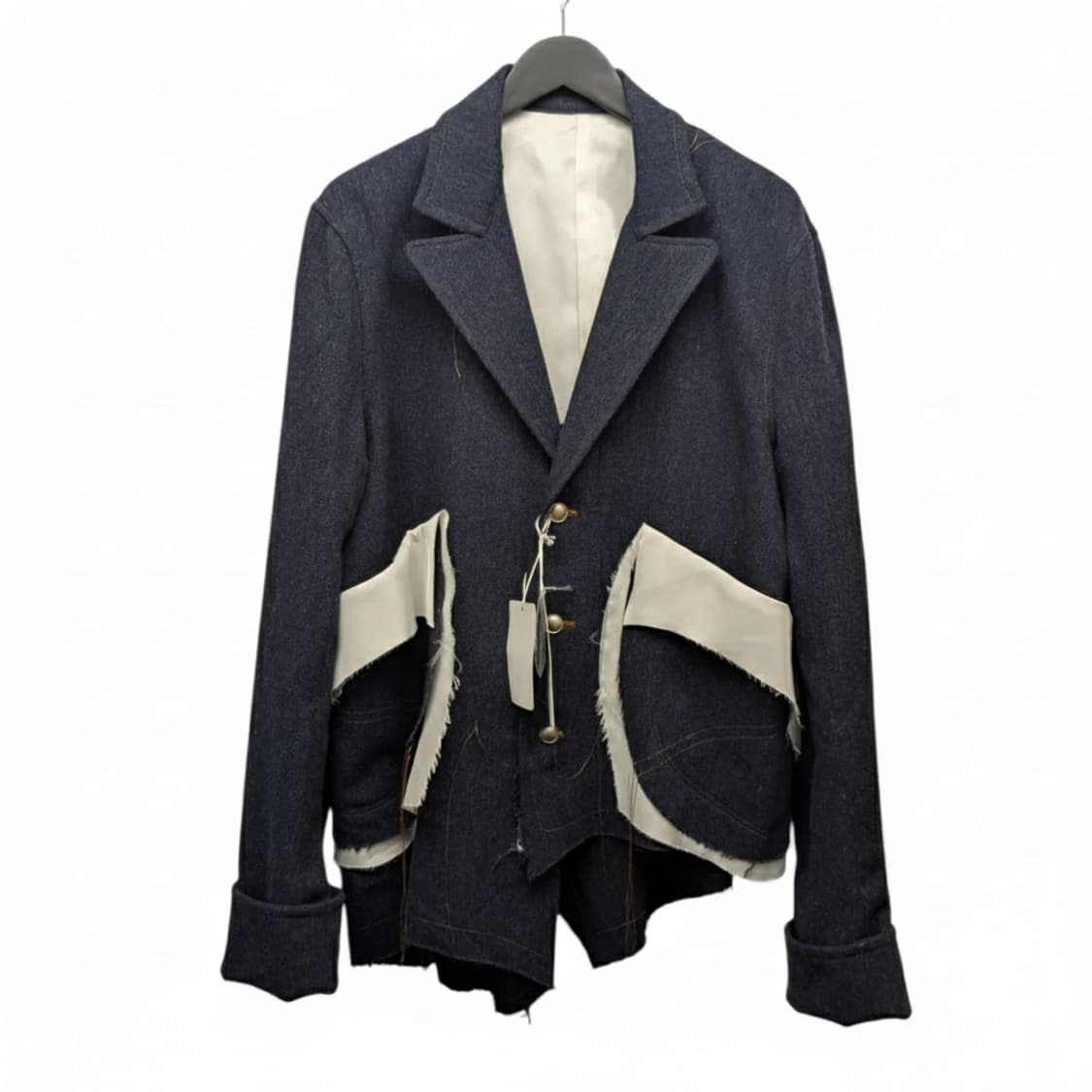 sulvam Wool Denim Long Jacket - SS-J01-4 상품이미지1