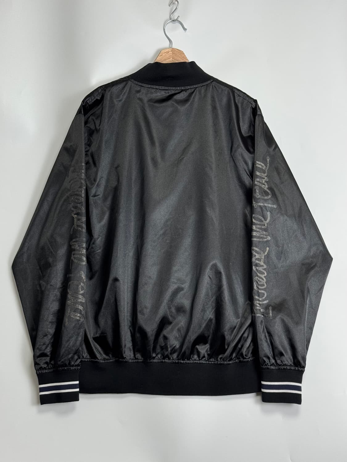 00s 올드 스투시 빈티지 사틴 블루종 봄버 바람막이 자켓 L 상품이미지2
